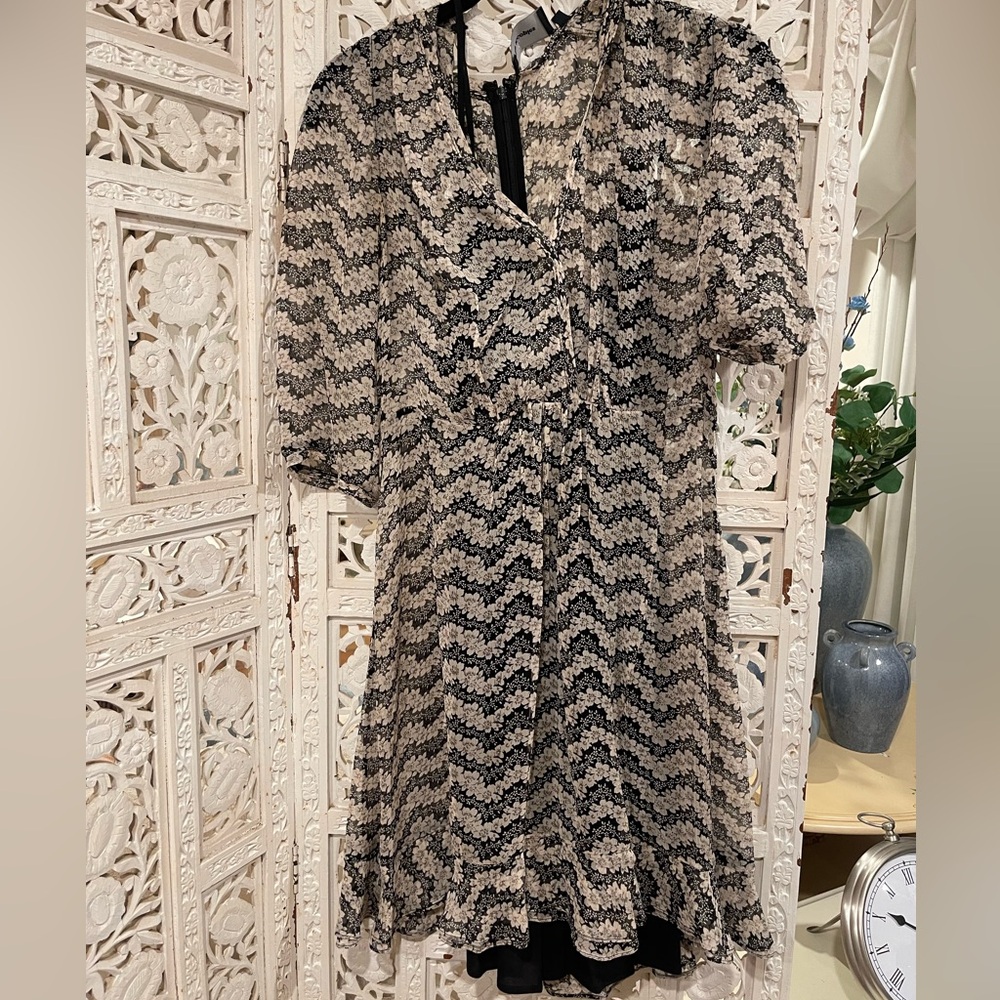 Kooples Classic Blue Print Dress
